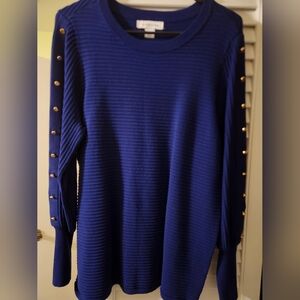 Liz Claiborne Royal Blue Knit Sweater